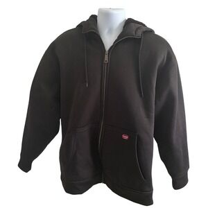 Wrangler Hooded Sherpa Lined Full Zip Jacket Size XL Workwear Utility Outdoor